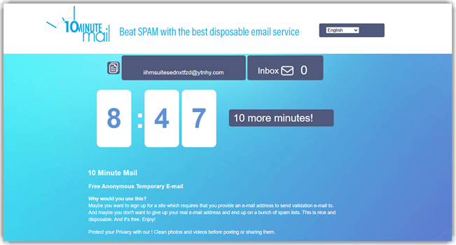 10minutemail
