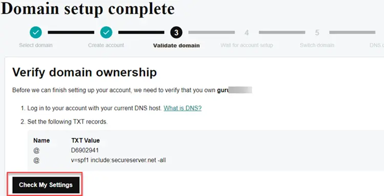 Configure The Email