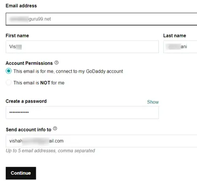 Purchase Godaddy Email