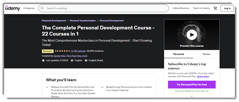 The Complete Personal Development Course