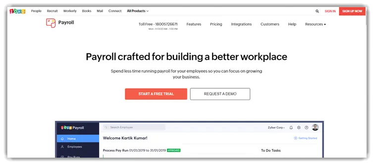 Zoho Payroll