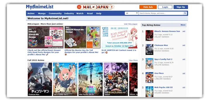 My Anime List