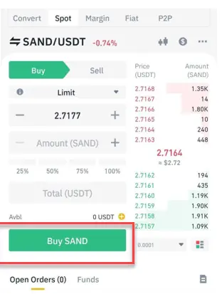 Buy SAND