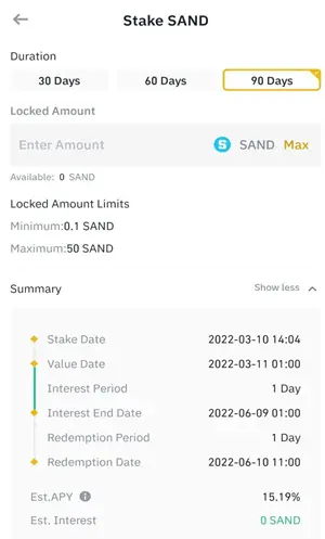 Stake SAND