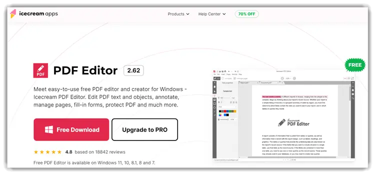 Icecream Apps PDF Editor