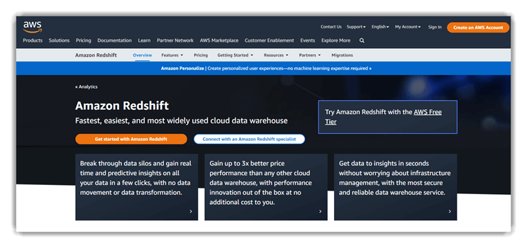 Amazon RedShift