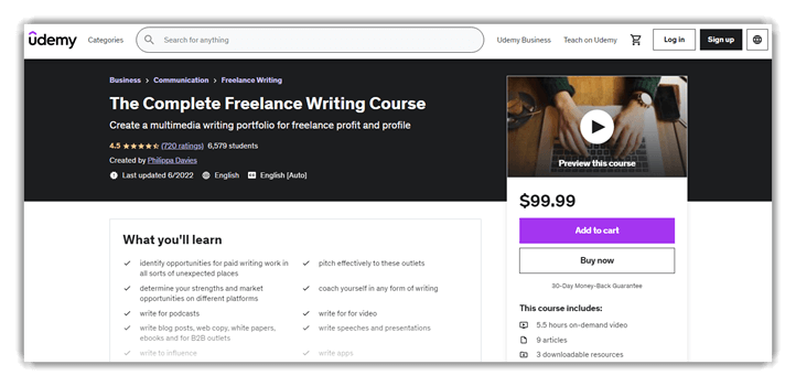 The Complete Freelance Writing Course