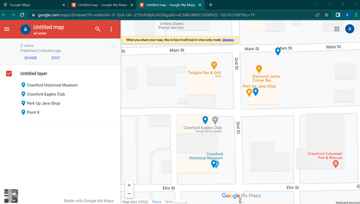 How to drop multiple pins on Google Maps