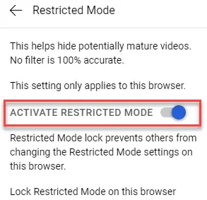 How to Turn Off Restricted Mode