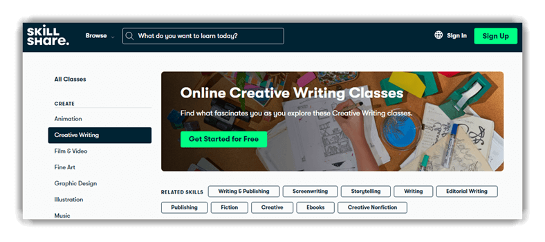 Online Creative Writing Classes