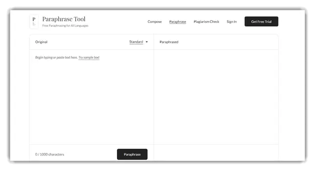 Paraphrase Tool