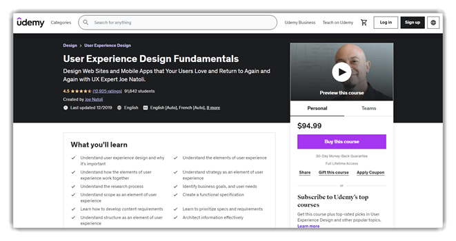 User Experience Design Fundamentals