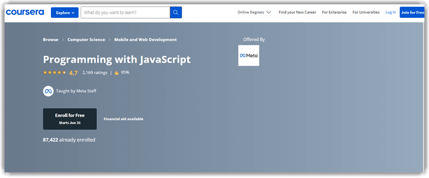 Programming with JavaScript