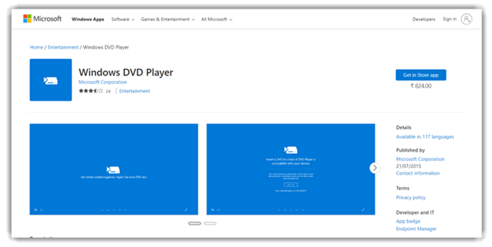 Windows DVD Player