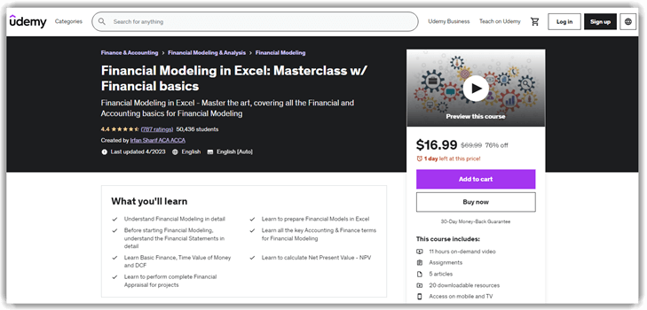 Financial Modeling in Excel
