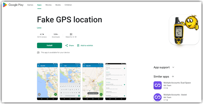 Fake GPS Location