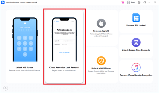Use iCloud Activation Lock Removal Tools: Dr.Fone