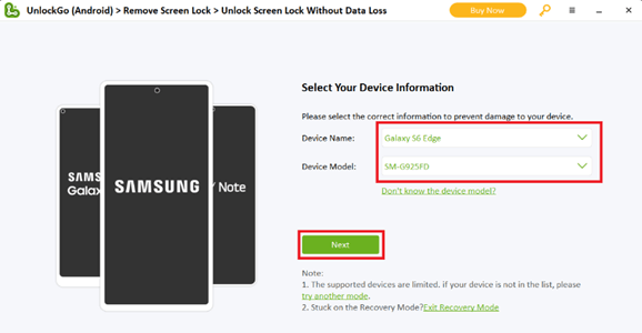 Remove Mobile Password With iToolab UnlockGo