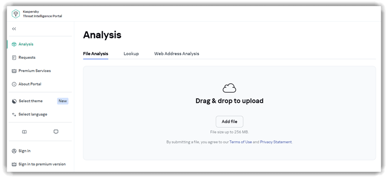 Kaspersky Threat Intelligence Portal