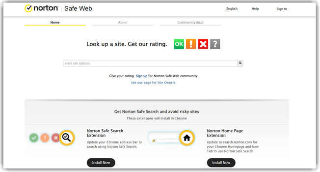 Norton Safe Web