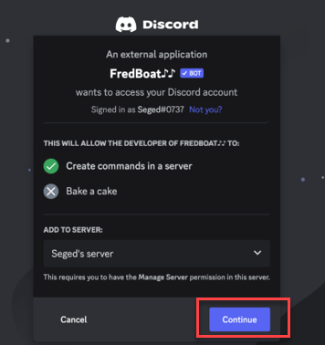 Adding a music bot to your server