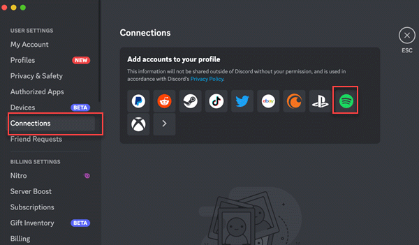 Play Music on Discord bot through Spotify