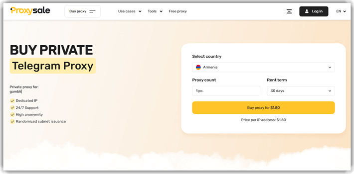 Proxy-Sale