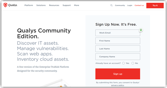 Qualys Community Edition