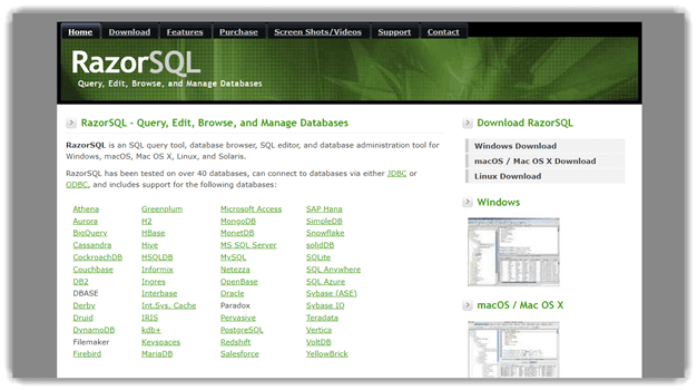 Razor SQL