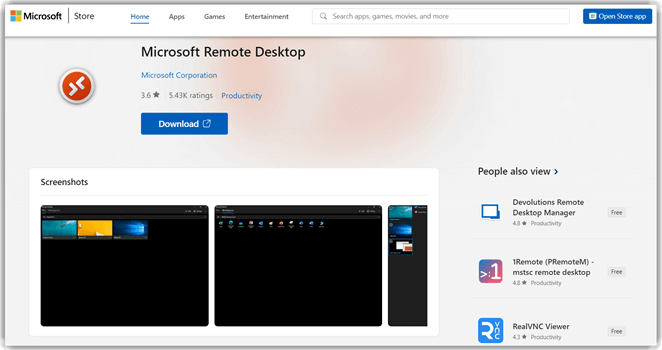 Microsoft Remote Desktop