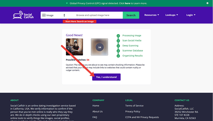 Use Social Catfish Reverse Image Search