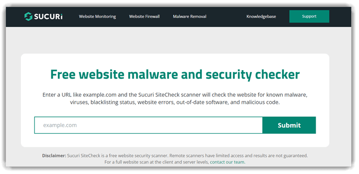 Sucuri SiteCheck