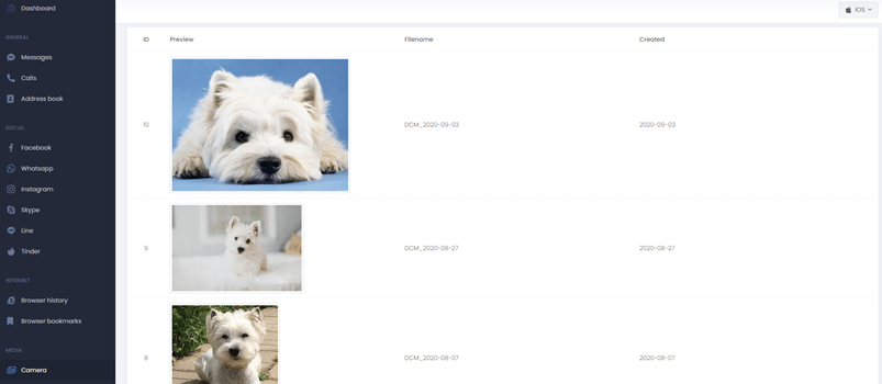 Photos and Videos Tracker