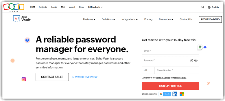 Zoho Vault