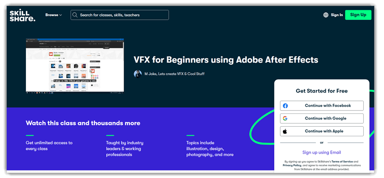 VFX for Beginners using Adobe After Effects