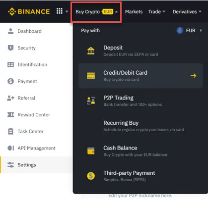 Purchase Crypto