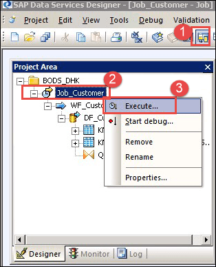 SAP DS (Data Services) in HANA