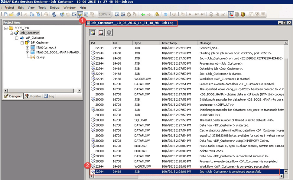SAP DS (Data Services) in HANA
