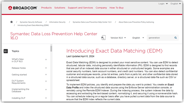 Broadcom EDMS
