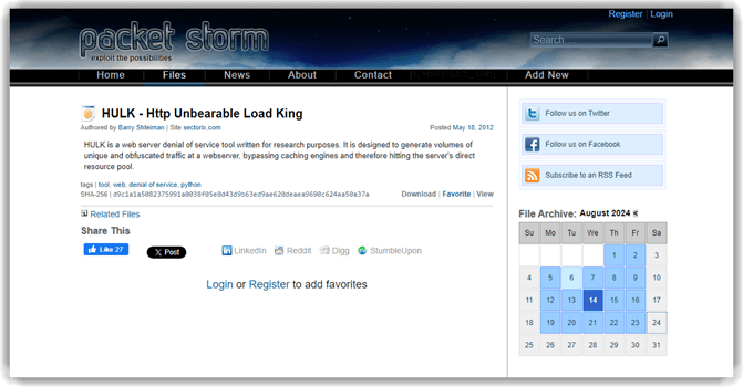 HTTP Unbearable Load King