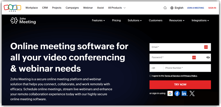 Zoho Meeting